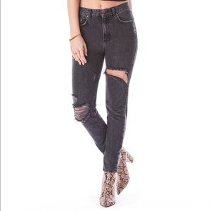 Black Alexander Distressed Carmar Stonewash Jeans